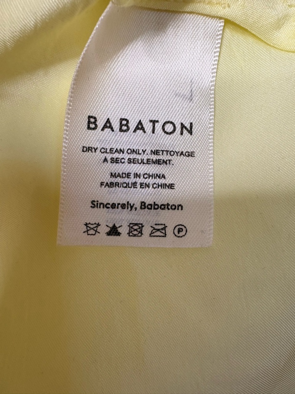 BABATON Light yellow Satin-like Slip Dress – Lightweight Bias-Cut Slip - Picture 7 of 10